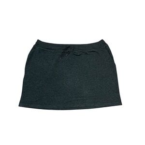 NWT Jockey Dark Gray A-Line Knit Mini Skirt Casual Size 1X